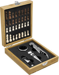 Set De Vino Con Juego De Ajedrez «Chessy»