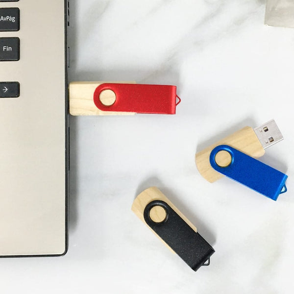 Memoria Usb Madera Bambú 16 Gb